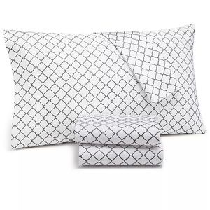 Charter Club Arabesque Geo 550 Thread Count Supima Cotton 4-Pc. Sheet Set, Queen